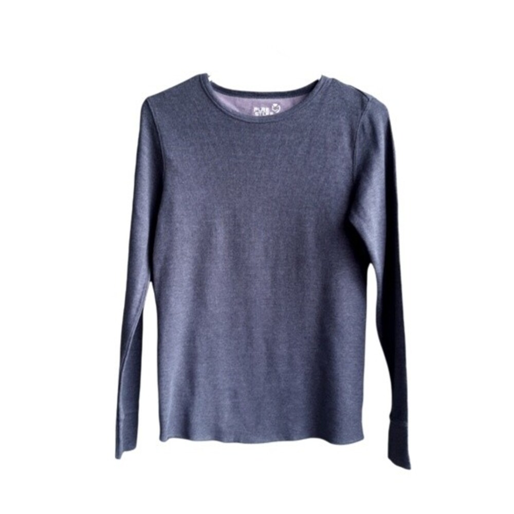 Pure Stuff Boys Top Thermal Waffle T-Shirt Long Sleeve Pullover Top M 10-12